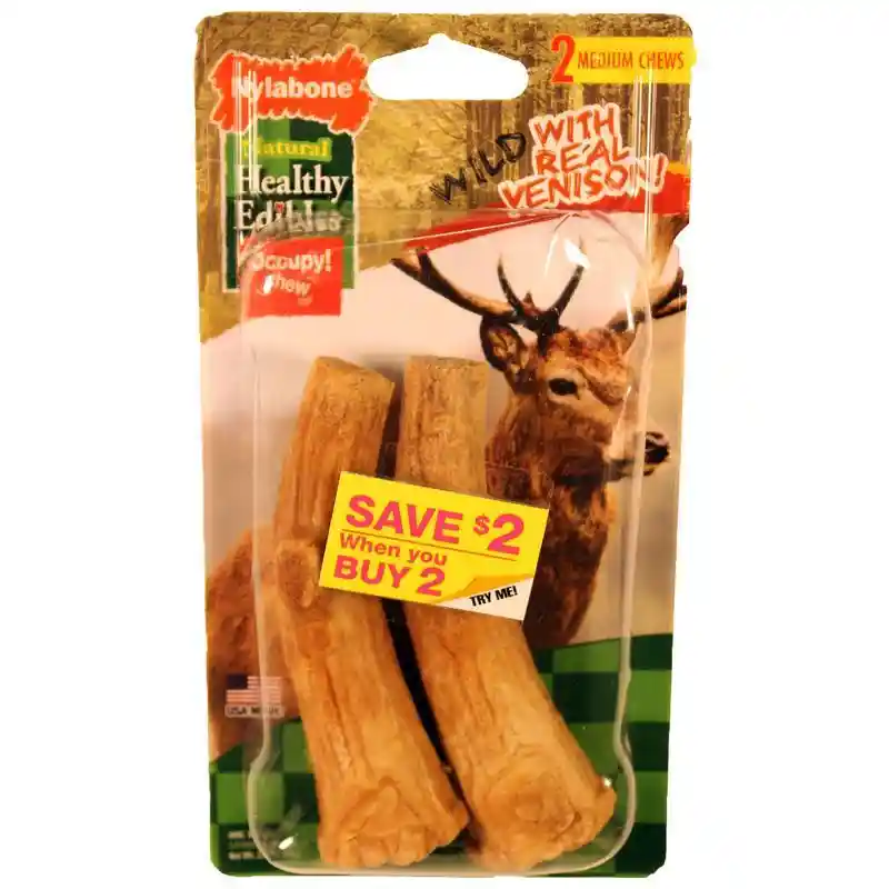 Healthy Edibles Edible Antler Venison Medium/2 Ct