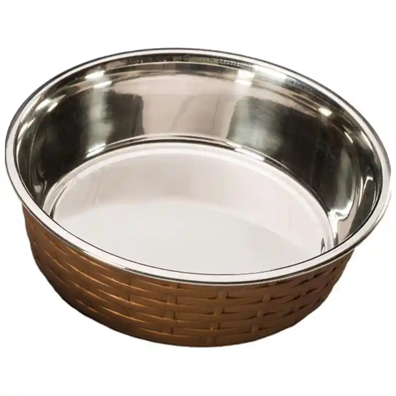 Soho Basketweave Dish Copper 30 Ounce