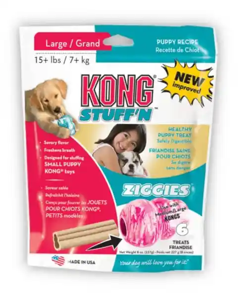 Kong Ziggies Large 8 Oz 6 Ct