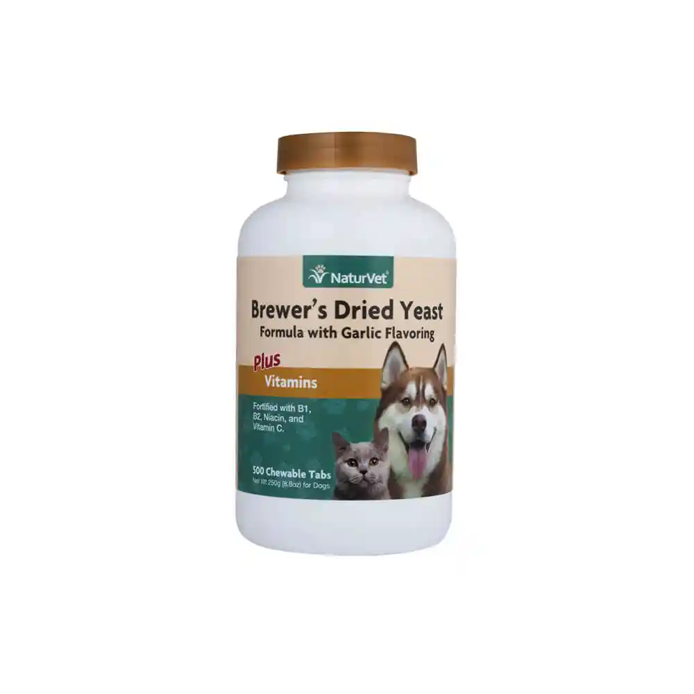 Naturvet Brewer's Yeast & Garlic Tabs 500 Count