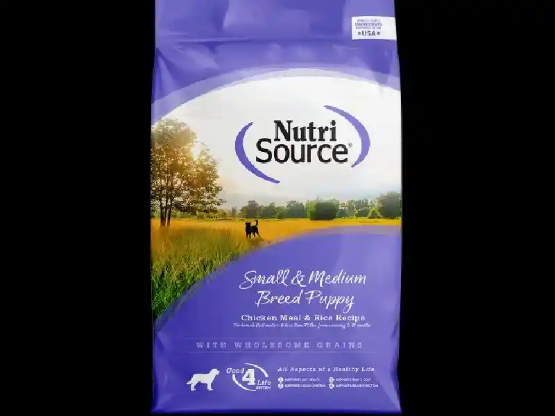 Small & Medium Breed Puppy Chicken & Rice Dry Dog Food 30-lb