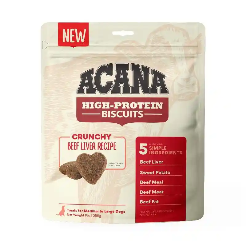 Acana Bisc Beef Liver Lg 9oz