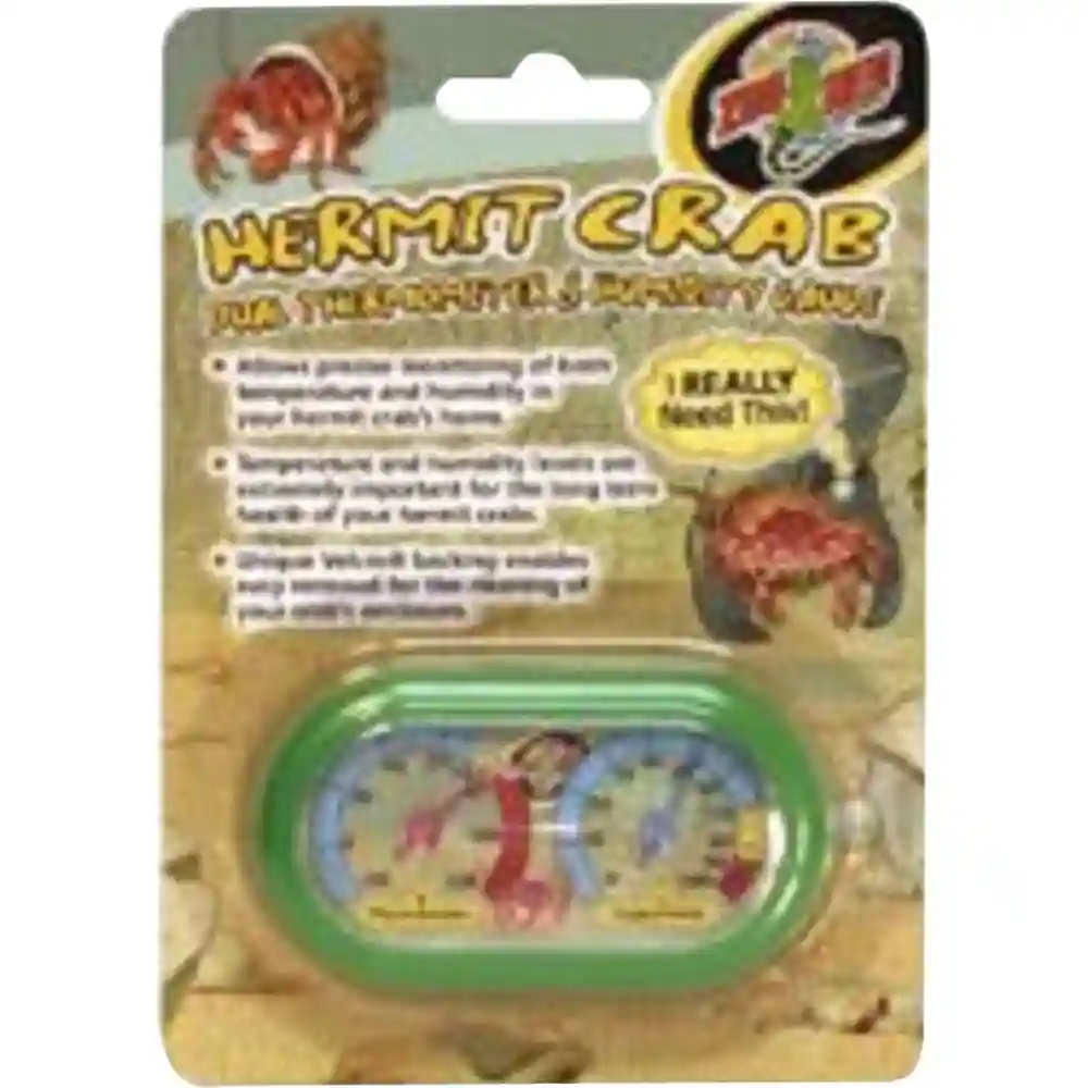 Hermit Crab Dual Thermometer And Humidity Gauge