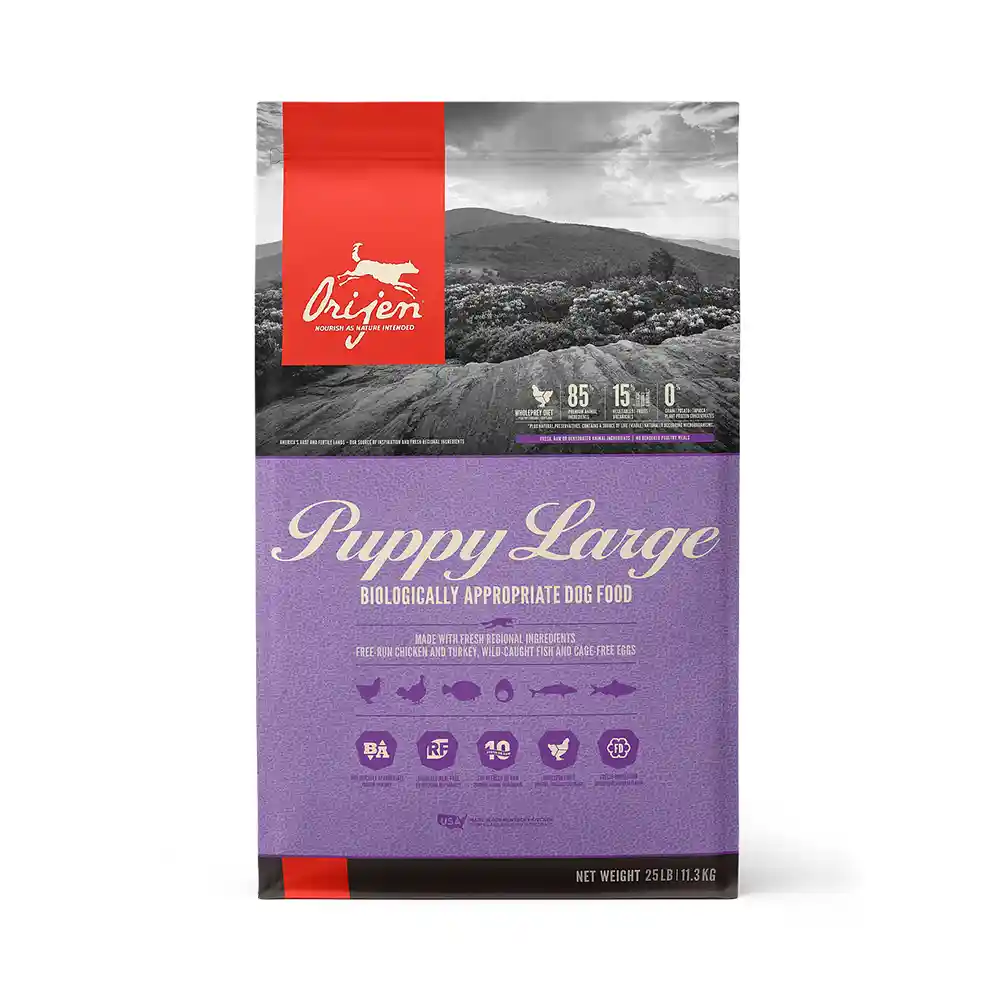 Dry Dog Food, Puppy Large, Biologically Appropriate & Grain Free 25-lb