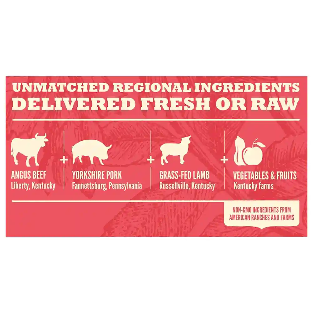 Heritage Dry Dog Food, Red Meat, Biologically Appropriate & Grain Free 25-lb