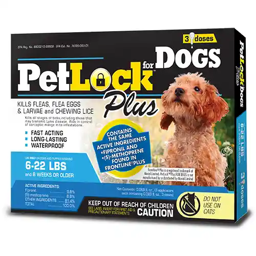 Petlock Plus Security Small Dog 3 Dose F&t