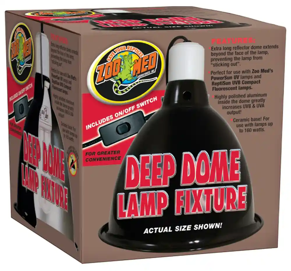 Zoomed Deep Dome Lamp Fixture
