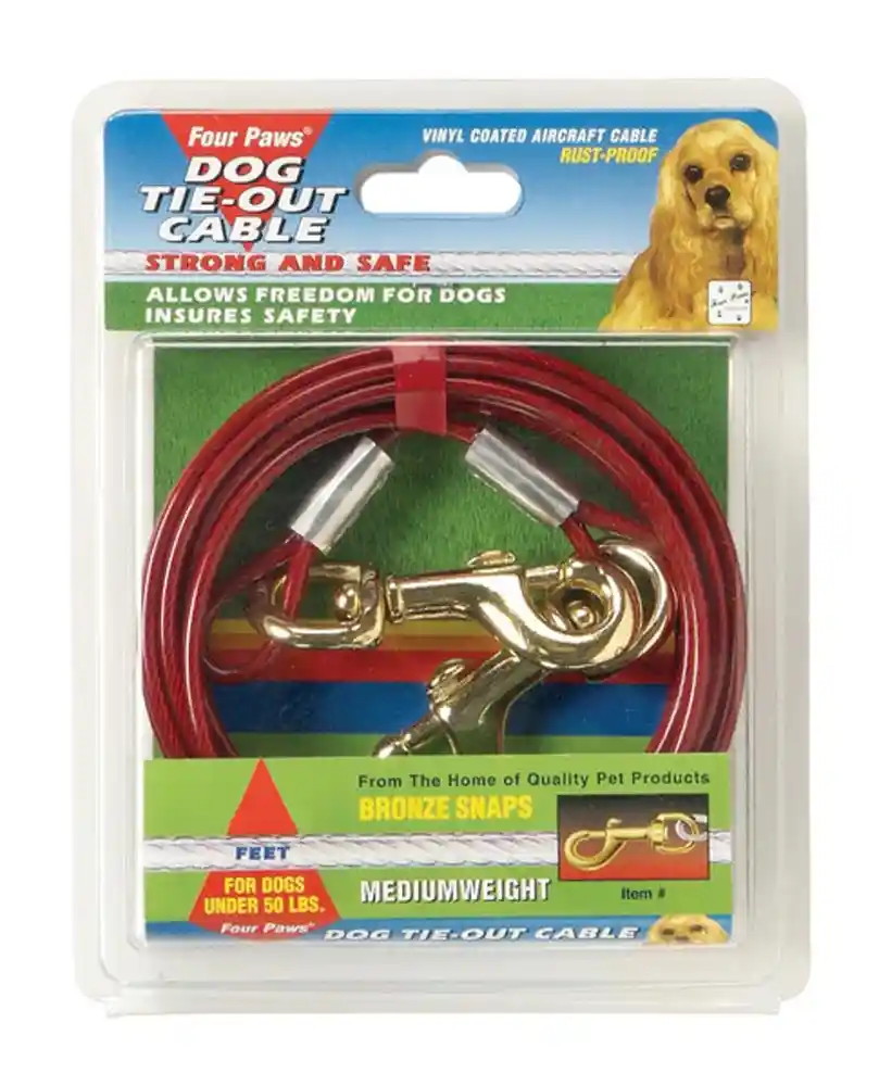 Cable Tieoutcable Tieout 50lbs Red 10'