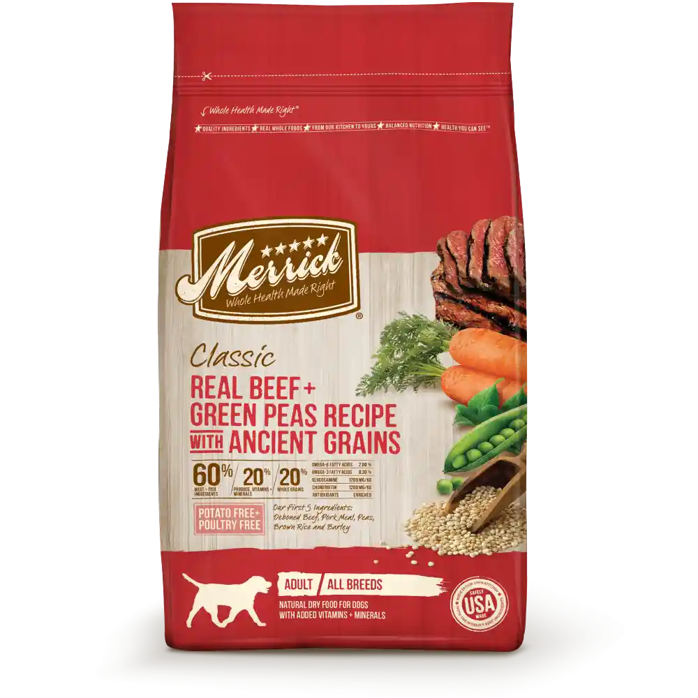 Classic Real Beef & Green Peas With Ancient Grains Dry Dog Food 12-lb