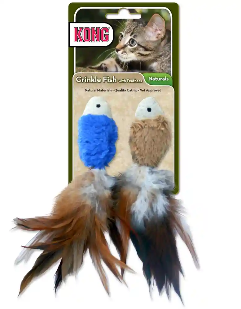 Kong Toy Naturals Crinkle Fish