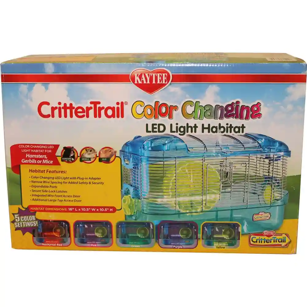 Kaytee Critttrail Led Color Change Habitat Assorted