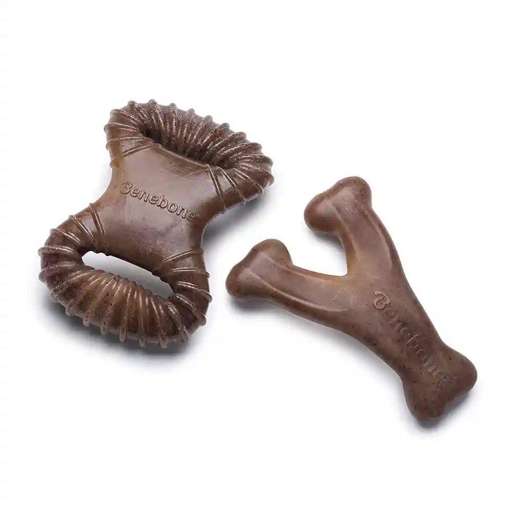 Benebone Tiny Bacon Flavor Dog Chew Toy, 2-ct