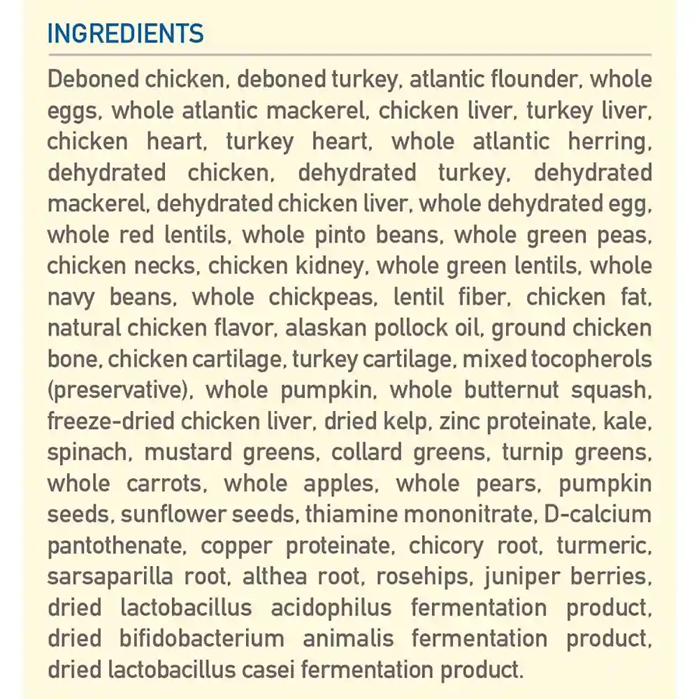 Dry Dog Food, Original, Biologically Appropriate & Grain Free 25-lb