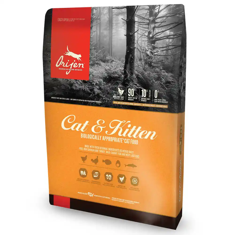 Dry Cat Food, Cat & Kitten, Biologically Appropriate & Grain Free 12-lb