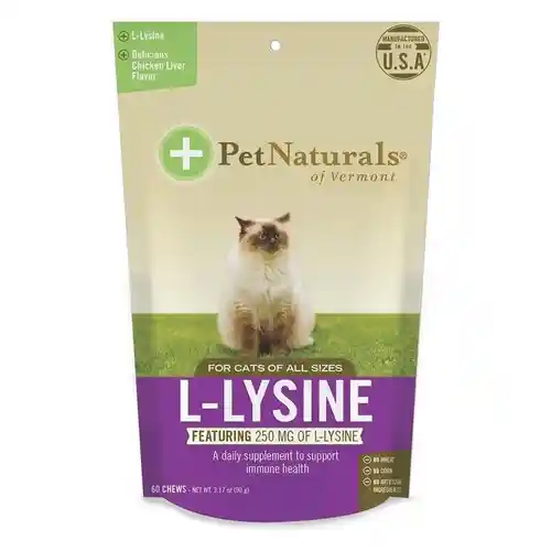 Pet Naturals Cat L-lysine 3.74 Oz. 60 Count