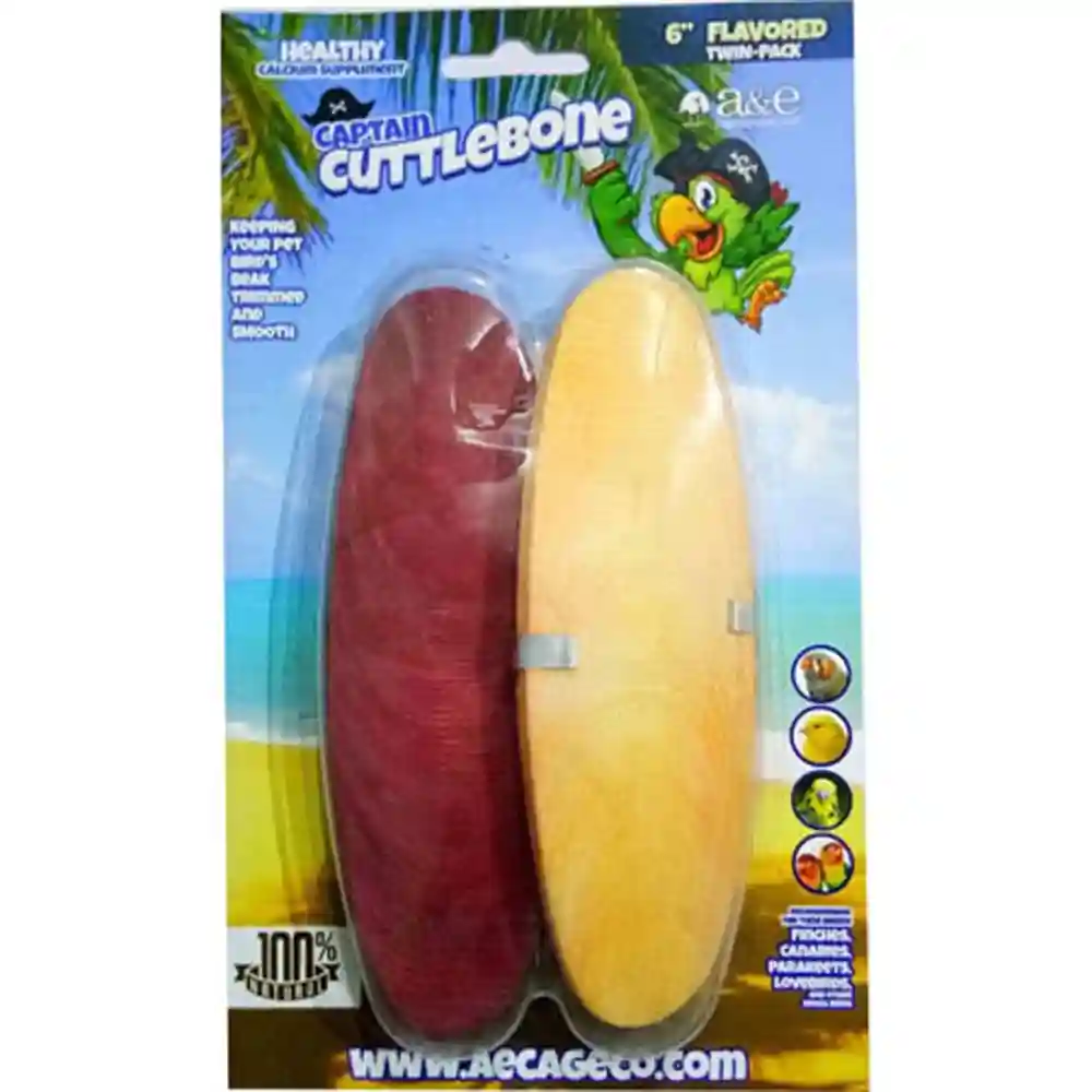 A&e Flavored Cuttlebone 6 Inch 2pk