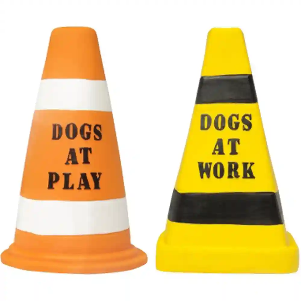 Barking Lot Cones Dog Toy Asst