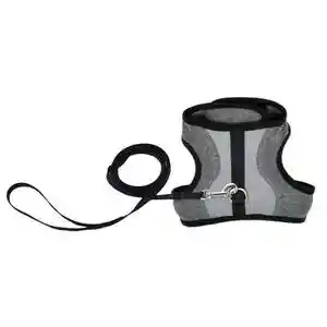 Adjustable Cat Wrap Harness With Leash - 11-16"