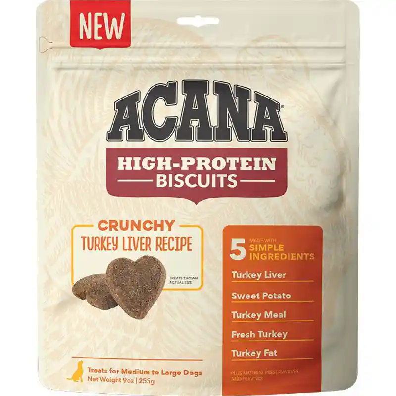 Acana Bisc Tur Liver Lg 9oz