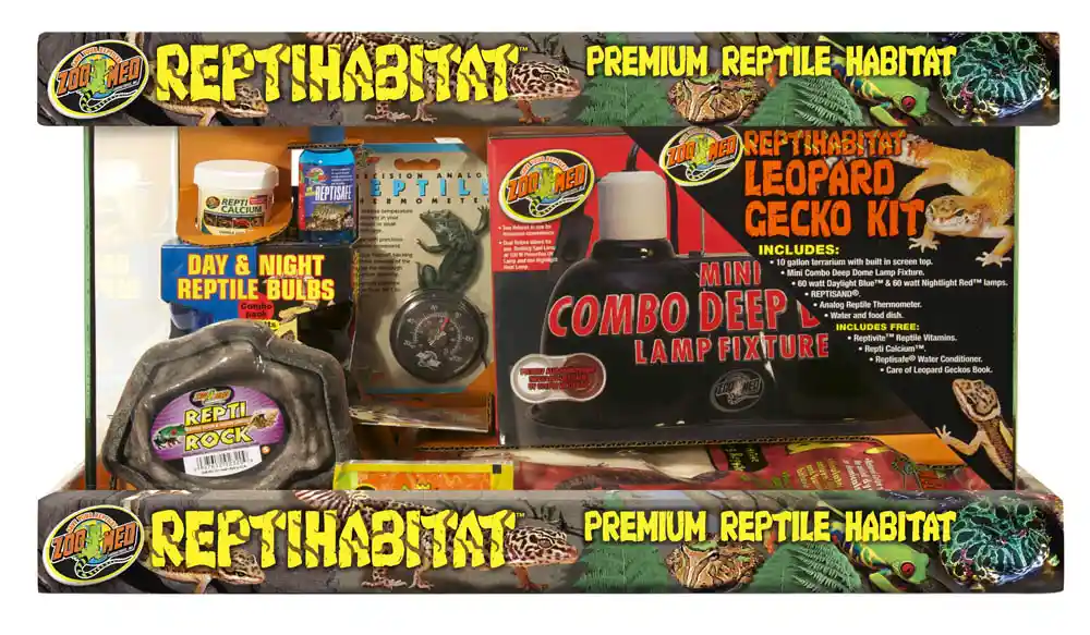 Zoo Leopard Gecko Kit With Tank 10 Gallons