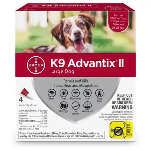 K9 Advantix Ii Dog Large 21-55 Lbs. 4 Pack