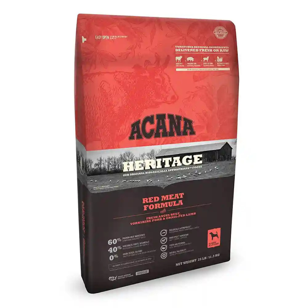 Heritage Dry Dog Food, Red Meat, Biologically Appropriate & Grain Free 25-lb