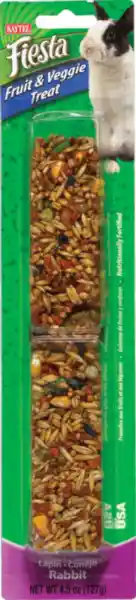 Kaytee Fiesta Rabbit Fruit & Veggie Sticks 4.5 Oz