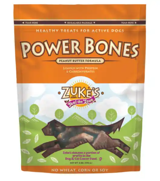 Zuke's Power Bones Peanut Butter Treat 6 Oz