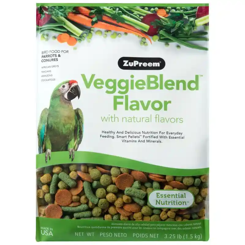Zupreem Veggie Blend Medium/large Bird 3.25 Lbs