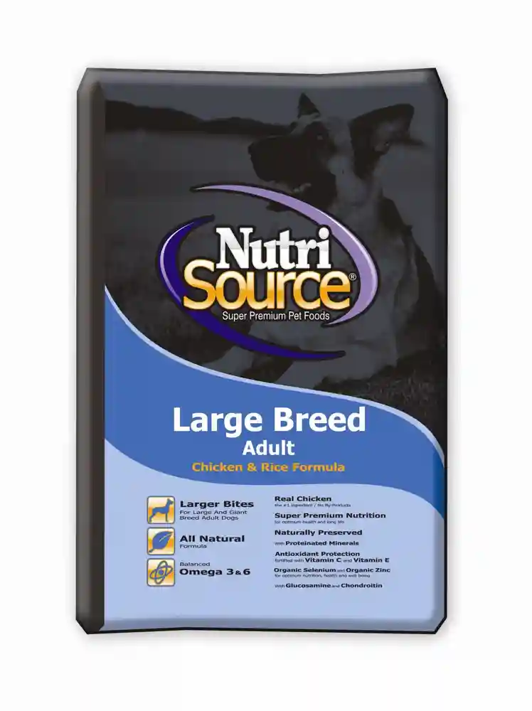 Nutrisource Large Breed Adult Chicken/rice 33 Lbs