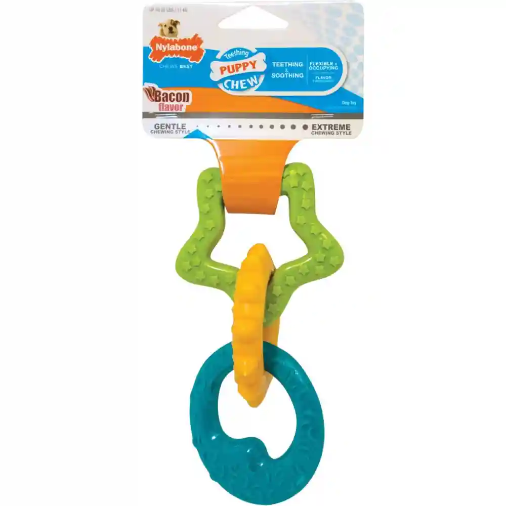 Puppy Chew Teething Rings Dog Toy One Size
