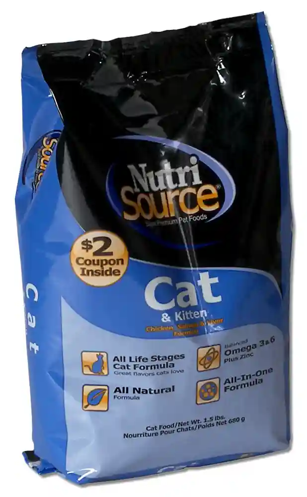 Nutrisource Cat/kitten Chicken/salmon/liver 1.5lb