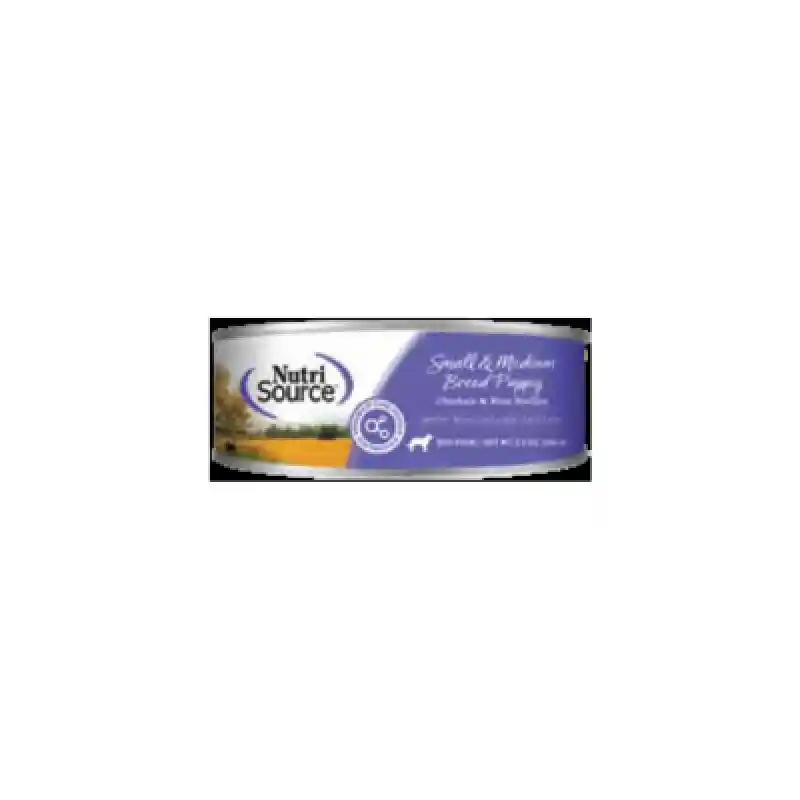 Nutrisource Puppy Chicken Rice Small Medium Breed Can 5.5oz 12/cs