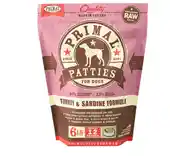 Raw Frozen Canine Turkey & Sardine Formula Nuggets Dog Food 6-lb