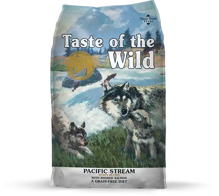 Pacific Stream Smoked Salmon Puppy Dry Food 5-lb