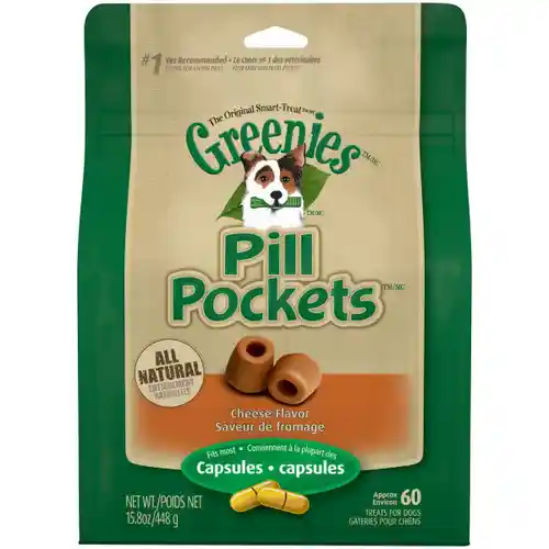 15.8 Oz. Greenies Pill Pockets Canine Cheese Flavr - Capsule