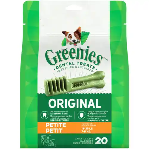 Original Petite Dental Dog Chews 12-oz