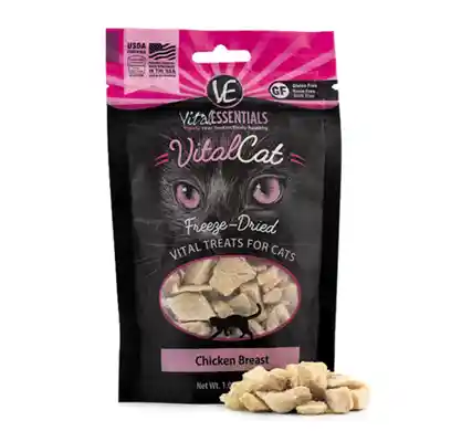 Vital Cat Freeze Dried Grain Free Chicken Breast Cat Treats 1-oz