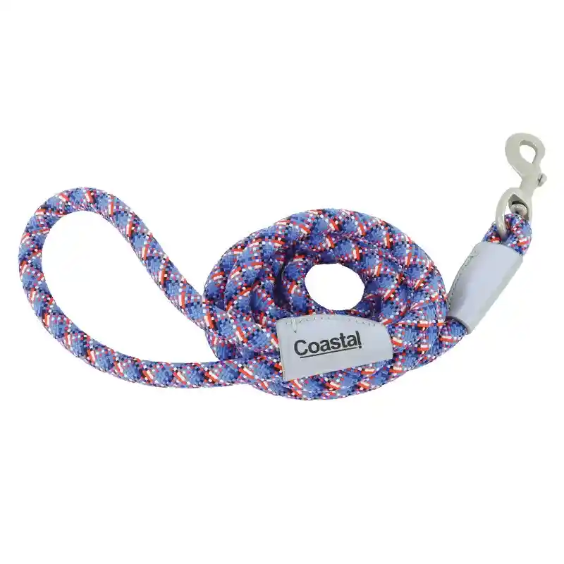 Pro Active Woven Reflective Rope Leash Cobalt