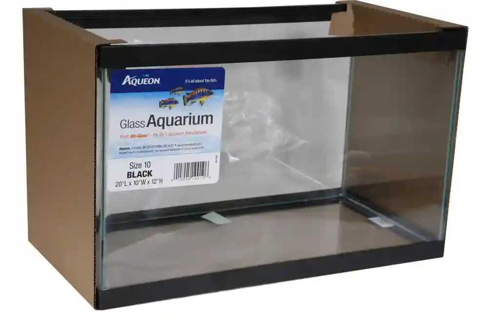 Aqen Tank 20x10x12 10 Gal Black