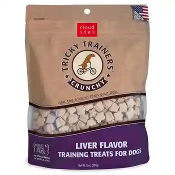 Crunchy Tricky Trainers Liver Dog Treats 8-oz