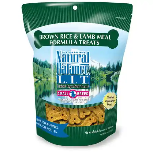 L.i.t. Limited Ingredient Treats Brown Rice & Lamb Meal Formula Dog Treats 8-oz