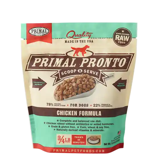 Pronto Raw Chicken Frozen Dog Food 4-lb
