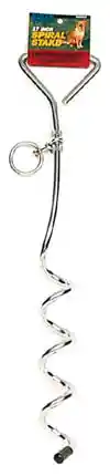 Dog Tie Out Stakes For Loose Soil Sprial - 17"