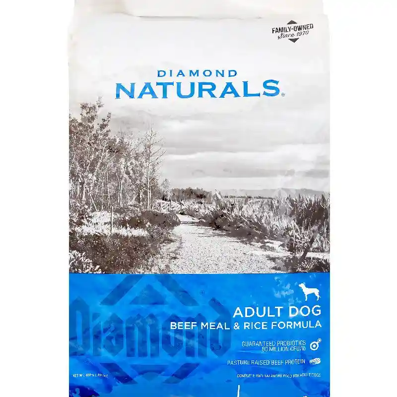 Diamond Naturals Dog Beef & Rice 40 Lbs