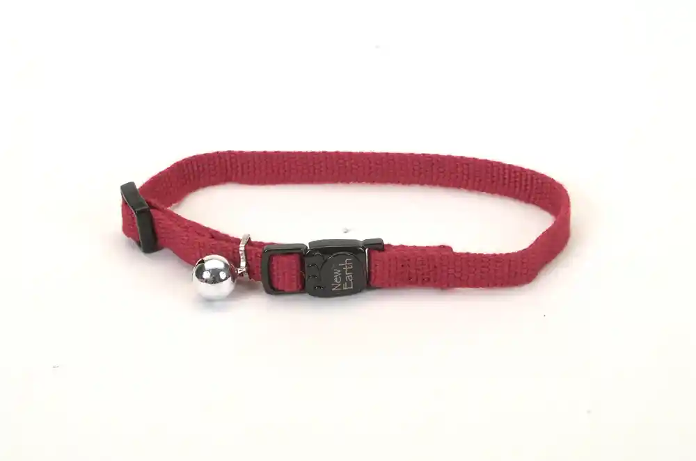 Adjustable Breakaway Cat Collar, Cranberry, 3/8" X 08"-12"