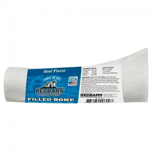Redbarn Filled Bone Beef Large 6"