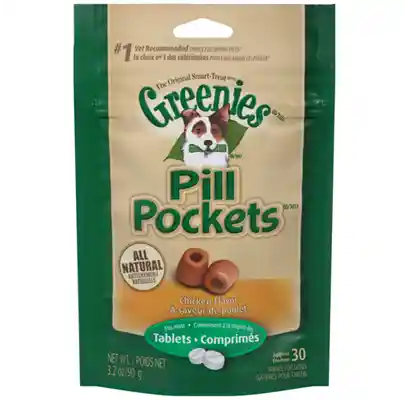 Pill Pockets Canine Chicken Flavor Dog Treats For Tablets 3.2-oz
