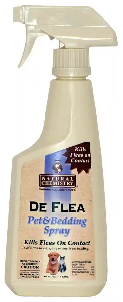 Natural Chem De Flea Pet & Bedding Spray 16 Oz