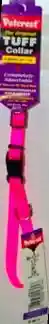 Adjustable Dog Collar With Plastic Buckle, Neon Pink, 3/8" X 8"-12"